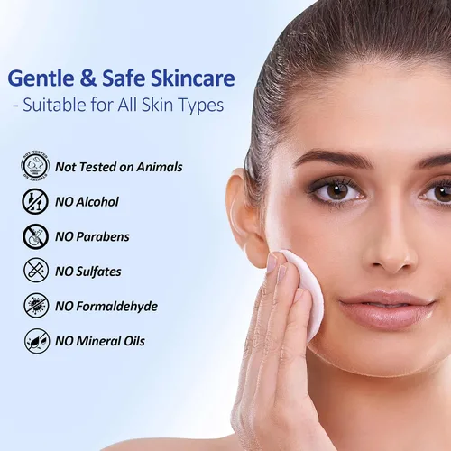 Miniatura 9 de Hicream Almohadillas de ácido glicólico, tónico exfoliante facial de doble textura para el cuidado de los poros y la luminosidad de la piel