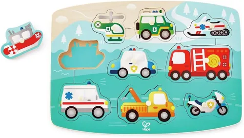 Miniatura 4 de Hape Jungle Peg Puzzle Multicolor, L: 11.6, W: 0.7, H: 8.2 pulgadas