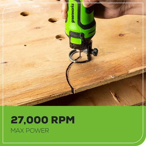 Miniatura 6 de Greenworks Herramienta de corte rotativo de sierra de velocidad de 24 V, batería de 2 Ah y cargador incluidos