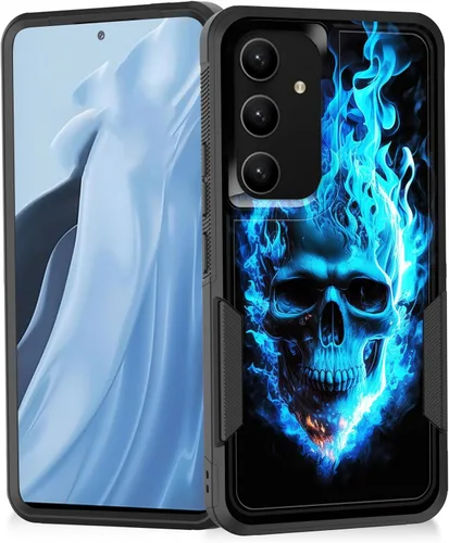 Miniatura 50 de Funda para Galaxy A14 5G, resistente de doble capa híbrida de policarbonato duro, goma suave, a prueba de golpes, funda protectora resistente