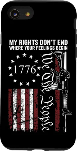 Miniatura 18 de My Rights Don't End Where Your Feelings Begin USA Gun Flag Case for iPhone 17