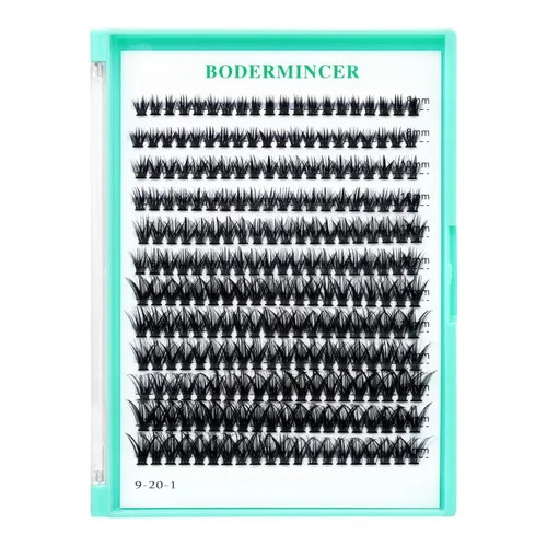 Miniatura 11 de Bodermincer 10D/20D/30D/40D/50D/60D/80D, 240 racimos de pestañas rizadas C/D 10-12-14-0.630-0.630 in mezcla de pestañas postizas esponjosas de un