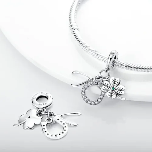 Miniatura 2 de CYCUFF Abalorios de plata de ley 925 adecuados para collares de dijes, pulseras, abalorios, joyería de regalo para mujeres, familiares y amigas