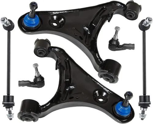 Miniatura 123 de Detroit Axle - Kit de extremo delantero para Chrysler 300 Dodge Charger Challenger 2011-2023, 2 brazos de control inferiores traseros 2 varillas