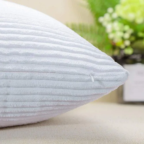 Miniatura 49 de Artscope Fundas de Almohada de Pana a Rayas Acogedoras Súper Suaves Decorativas Cuadradas Fundas de Cojín para Sofá Sillón Dormitorio Decoración