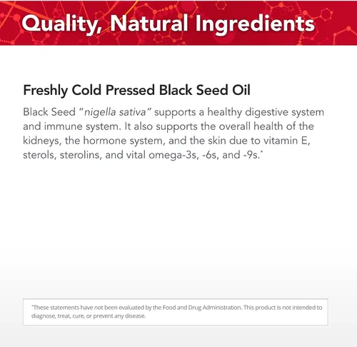 Miniatura 4 de Physician's Strength Aceite de semilla negra, 8 onzas líquidas, apoya una respuesta corporal saludable, recién prensado en frío, sin OMG, 48