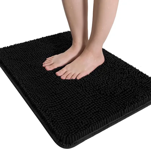 Miniatura 42 de LOCHAS Alfombra de Baño de Lujo Lanuda Tapete de Baño 24 x 17 Pulgadas, Alfombras de Baño Lavables Antideslizantes para Baño y Ducha, Alfombras