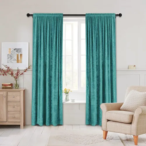 Miniatura 14 de Cortinas de doble cara de felpilla para cortina de cocina, cenefa para sala de estar