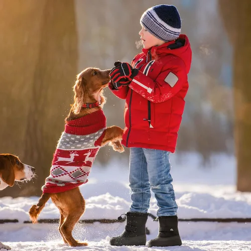Miniatura 5 de NORTIV 8 Botas de nieve para niños y niñas, impermeables, para clima frío, botas clásicas para senderismo al aire libre (niños pequeñosniños grandes)