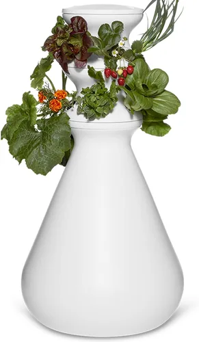 Miniatura 13 de Kit de inicio Farmstand con anillos luminosos y 18 créditos para plántulas Pequeño kit de sistema de cultivo hidropónico Torre de maceta