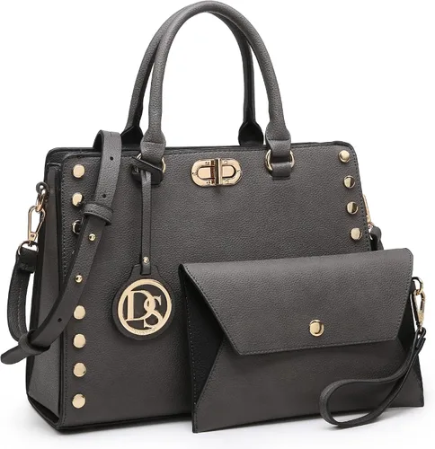 Dasein - Carteras y bolsas de mano para mujer, bolsas planas, con asa superior, bolso de hombro, bolso de trabajo con cartera a juego