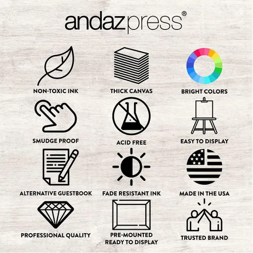 Miniatura 6 de Andaz Press Letrero de bienvenida de lienzo personalizado de 16 x 20 pulgadas, foto personalizada, arco bohemio, género, neutro, grande