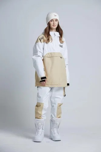 Miniatura 42 de RIUIYELE Traje de esquí para mujer, chaqueta y pantalones de snowboard para deportes al aire libre, traje de nieve con aislamiento impermeable