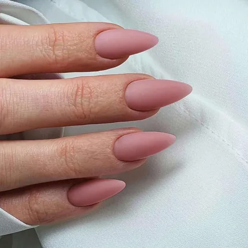Miniatura 24 de Uñas postizas a presión azul real - Forma de almendra, longitud media, acrílicas neutrales reutilizables para mujeres y niñas - Uñas postizas