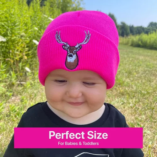 Miniatura 9 de Klarny Outdoors Gorro de invierno para niños, adorable gorro para bebés, gorro de punto para niños y niñas, para edades de 0 a 36 meses