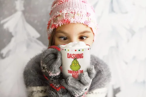 Miniatura 3 de Department 56 Dr. Seuss the Grinch Dashing Through the No - Taza de café, 16 onzas, multicolor