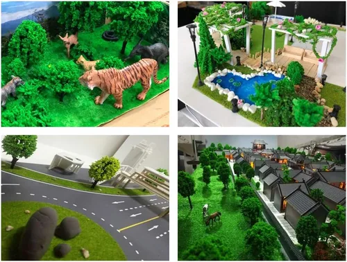 Miniatura 4 de 36 árboles de 1.36 a 6 pulgadas, modelo mixto, tren, paisaje, arquitectura, árboles falsos para manualidades, modelo de construcción, paisaje, verde