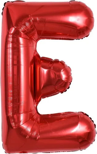 Miniatura 32 de TONIFUL Globos de Letras Rojas Brillantes Grandes de 40 Pulgadas A-Z, Globos Gigantes Jumbo de Helio de Papel de Aluminio Mylar Letra K Grande