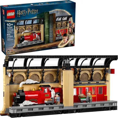 LEGO Harry Potter Book Nook: Hogwarts Express Building Set – Decoración de estante de dormitorio para niños, niñas y fanáticos, a partir de 10 años