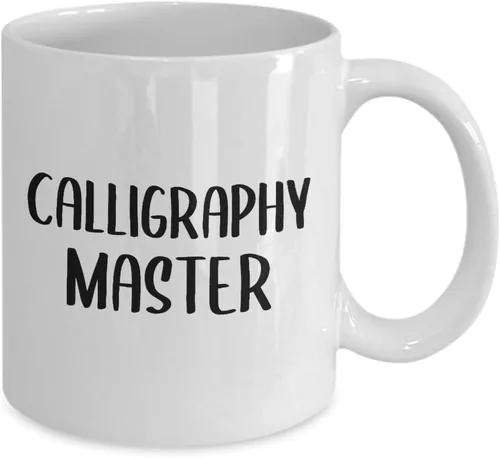 Miniatura 2 de Calligraphy Master Coffee Mug Tea Cup - r Gifts for Calligrapher Lover Writing Lettering Visual Art Design Artist Hobby Passion Hobbyist Funny Cute