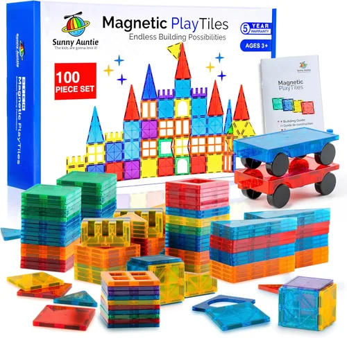 Miniatura 10 de Fichas Magnéticas 56 Piezas, Fichas Magnéticas para Niños y Niños Pequeños de 3 a 8 años, Juguete Magnético para Niños y Niñas de 3, 4, 5, 6, 7, 8