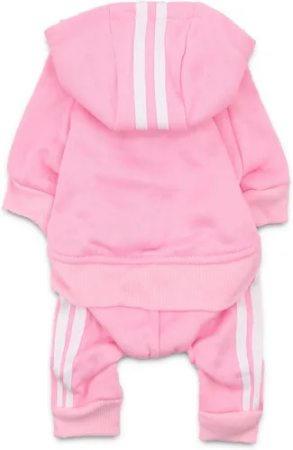 Miniatura 9 de MeowWow Sudadera con Capucha para Cachorro Perro Pequeño Suéter 4 Patas Perros Mono Sudadera de Forro Polar Conjunto para Mascota Ropa de Invierno