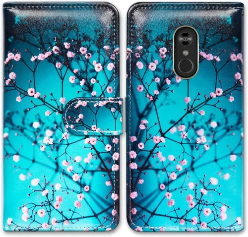 Miniatura 28 de Bcov Funda para LG Stylo 4/LG Stylo 4 Plus, color verde pájaro negro con tapa y ranura para tarjeta de crédito, soporte para tarjeta