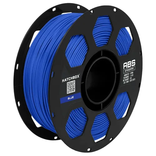 HATCHBOX - Filamento para impresora 3D ABS, precisión dimensional +/- 0.3 mm, carrete de 1 kg, 1.75 mm, azul