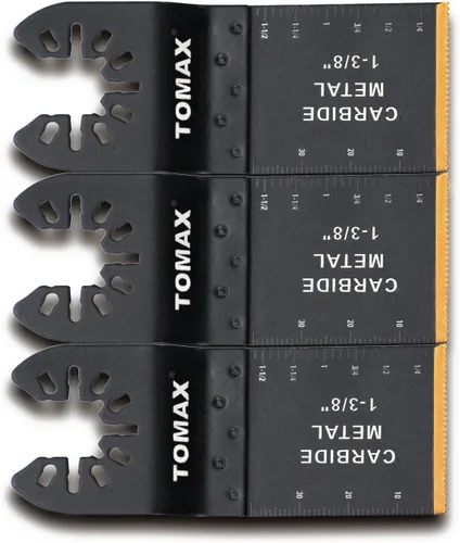Miniatura 6 de 3 hojas de sierra oscilantes de liberación rápida de dientes de carburo oscilantes para Fein Multimaster, Porter Cable, Black&Decker, Bosch
