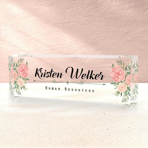 Miniatura 12 de Placa de Nombre Personalizada, Decoración de Oficina Personalizada - Accesorio de Escritorio de Acrílico, Regalos de Oficina para Empleados