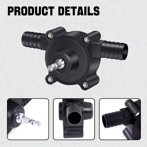 Miniatura 2 de Bomba de mano Bomba de agua de taladro de agua - Bomba de taladro eléctrica para agua, gasolina, aceite, diesel, bomba de transferencia de agua