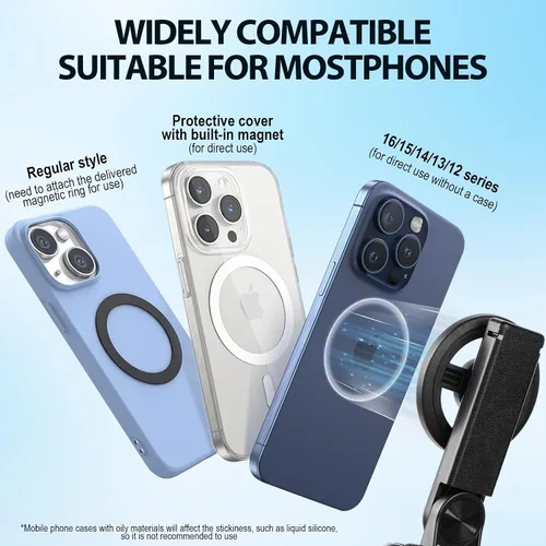Miniatura 4 de Trípode para teléfono y palo para selfie, rotación de 360°, palo de selfie de viaje, portátil, todo en uno, trípode extensible para teléfono celular