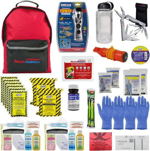 Miniatura 8 de Ready America 70185 kit de emergencia de gran calidad para 1 persona, mochila para 3 días