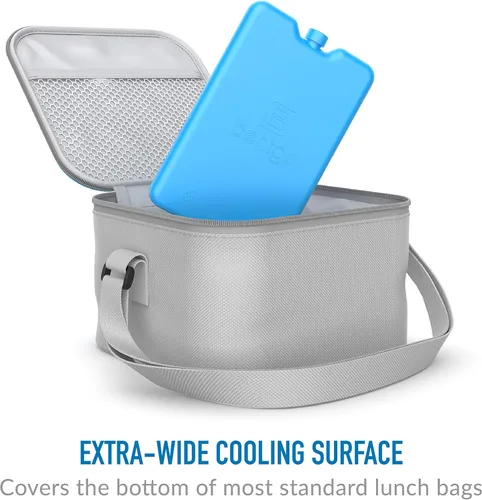 Miniatura 4 de Bentgo Enfriadores de almuerzo de hielo, bolsas de hielo ultrafinas perfectas para el uso diario en loncheras, loncheras y enfriadores, paquete de 4