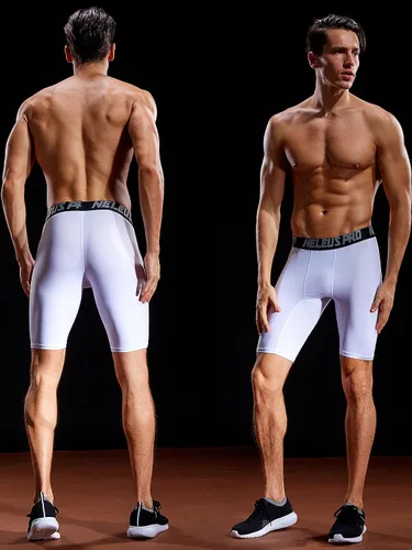 Miniatura 10 de NELEUS Paquete de 3 pantalones cortos de compresión para hombre