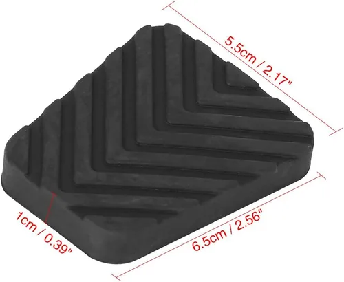 Miniatura 2 de X AUTOHAUX Cubierta de las pastillas del pedal del embrague del freno del coche para Hyundai Accent 2005-2010 2pcs