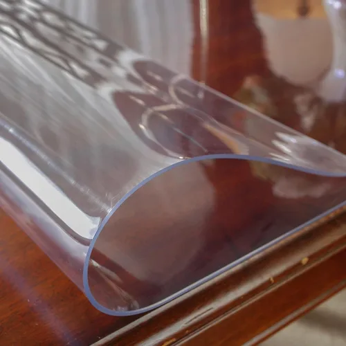 Miniatura 9 de OstepDecor - Protector de mesa transparente, 2 mm de grosor, 44 x 96 pulgadas, protector para mesa de comedor Cristal transparente de 0.079 in
