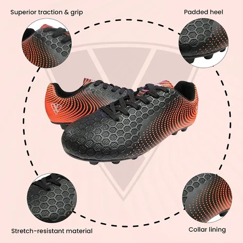 Miniatura 3 de Vizari Stealth Firm Ground - Botines de fútbol para jóvenes, ligeros, duraderos y cómodos con excelente tracción, zapatos de fútbol para niños