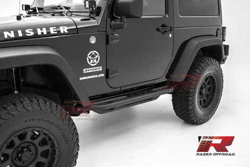 Miniatura 4 de Armadura lateral con textura negra, para Jeep Wrangler JK 07-17
