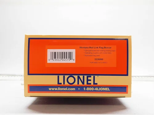 Miniatura 9 de LIONEL Montana Rail Link Bandera iluminada BOXCAR #4407 O Gauge
