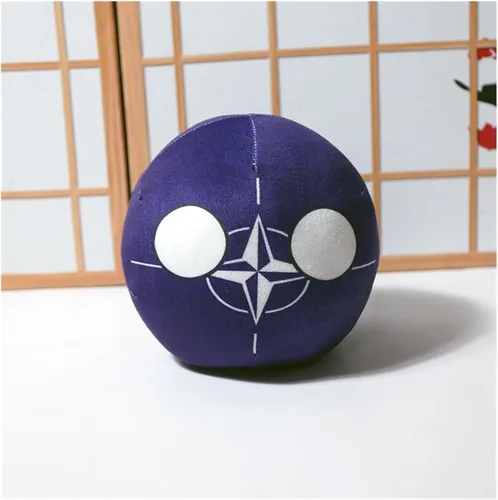 Miniatura 49 de Polandball Countryballs Muñeco de peluche Ucrania España Hungría Portugal Rumanía Grecia Austria México Polonia Ball (15,3.8 pulgadas)