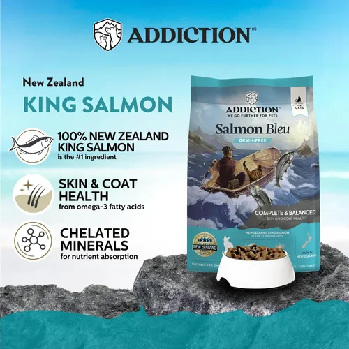 Miniatura 2 de Addiction Salmon Bleu - Alimento seco para gatos - Dieta completa y equilibrada - Fórmula para gatos para la salud de la piel y el pelaje - Cuenta