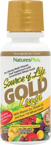 Miniatura 8 de Natures Plus Source of Life Gold - Multivitamínico líquido de 8 onzas, con vitaminas D3, B12 y K2, apoyo para la sangre, los huesos y el sistema