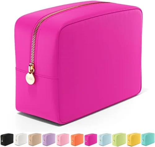 Miniatura 52 de Embla Bolsa de maquillaje de viaje para cosméticos y bolsa de artículos de tocador, bolsa de nailon con cremallera, lindo organizador de maquillaje