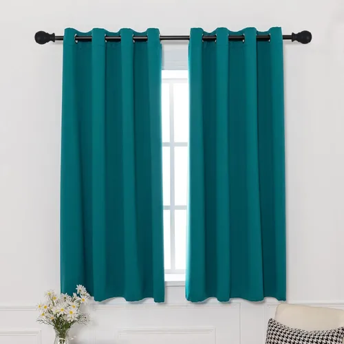 Miniatura 22 de Pickluc Cortinas Opacas Azul Marino para Sala de Estar, Cortinas Bloqueadoras de Luz con Ojales, Aislamiento Térmico, Reducción de Ruido, 52 Azul