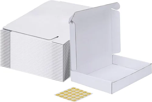 Miniatura 22 de MEBRUDY Cajas de envío de 4 x 4 x 2 pulgadas, paquete de 100 unidades, pequeñas cajas de cartón corrugado para enviar por correo, embalaje de Marrón