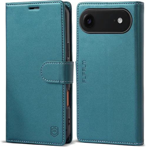 Miniatura 24 de Funda tipo cartera para iPhone 17 Pro Max con tarjetero de crédito, de piel sintética, con función atril, funda protectora a prueba de golpes