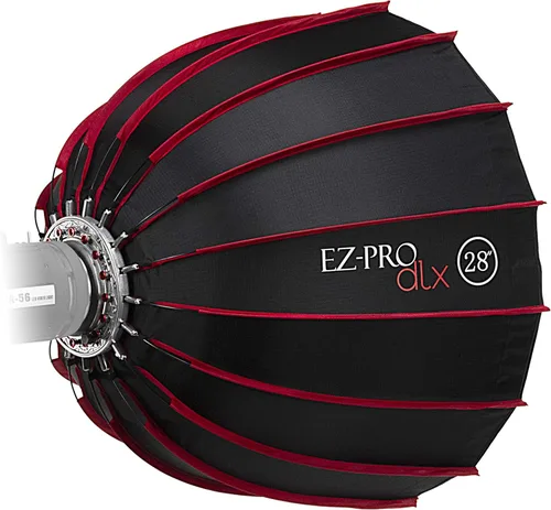 Miniatura 5 de Fotodiox Caja de luz parabólica EZ-Pro DLX de 28 pulgadas con Bowens Gemini y Calumet Travelite - Caja de luz plegable rápida de 28 pulgadas