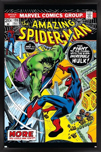 Miniatura 8 de Marvel Comics Amazing Spider-Man #120 - Póster de pared, 22.4 pulgadas de largo x 14.7 pulgadas de ancho, versión enmarcada en caoba Versión