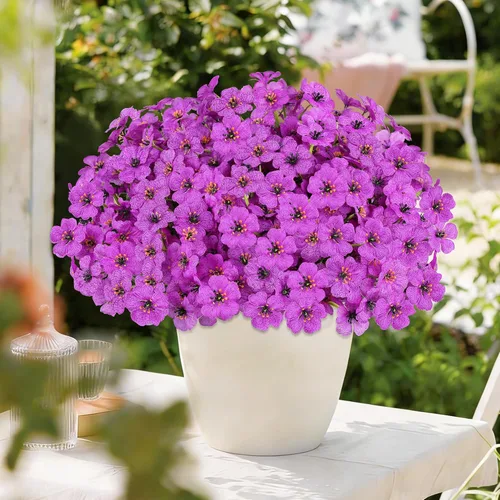 Miniatura 38 de AmyHomie 16 paquetes de flores artificiales de eucalipto negro para exteriores, resistentes a los rayos UV, flores sintéticas que no se decoloran